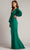 Tadashi Shoji BOS24911L - Bishop Sleeve Gown with Slit Mother of the Bride Dresses