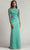 Tadashi Shoji CAJ16206LXY - Illusion Sleeve Foliage Lace Evening Gown Evening Dresses