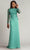 Tadashi Shoji CAJ16206LXY - Illusion Sleeve Foliage Lace Evening Gown Evening Dresses