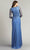 Tadashi Shoji CAJ16206LXY - Illusion Sleeve Foliage Lace Evening Gown Evening Dresses