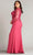 Tadashi Shoji CAJ16206LXYQ - Bradwell Embroidered Crepe Gown-PLUS SIZE Mother of the Bride Dresses