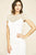 Tadashi Shoji - Cap Sleeve Crepe Cocktail Dress Wedding Guest 16 / Ivory