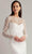 Tadashi Shoji CCY23412LBR - Bead Embellished Long Sleeve Bridal Gown Wedding Dresses