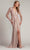 Tadashi Shoji CDL24053L - Sheer Long Sleeve Evening Dress Mother of the Bride Dresses