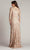 Tadashi Shoji CDP24130L - Floral Embroidered Sheath Gown Mother Of The Bride Dresses