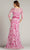 Tadashi Shoji CDP24130L - Floral Embroidered Sheath Gown Mother Of The Bride Dresses