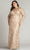 Tadashi Shoji CDP24130LQ - Floral Embroidered Bateau Formal Gown Mother of the Bride Dresses