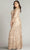 Tadashi Shoji CDP24130LQ - Floral Embroidered Bateau Formal Gown Mother of the Bride Dresses