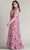 Tadashi Shoji CDP24130LQ - Floral Embroidered Bateau Formal Gown Mother of the Bride Dresses