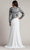 Tadashi Shoji CDU16206LXY - Long Sleeve Sea-Motif Evening Gown Evening Dresses