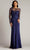 Tadashi Shoji CDV24342L - Illusion Bateau Embroidered Formal Gown Mother Of The Bride Dresses 14 / Lilac