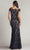 Tadashi Shoji CDY23088LX - Off-Shoulder Embroidered Evening Gown' Evening Dresses