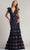 Tadashi Shoji CDY24092L - Rhone Tiered Embroidered Tulle Evening Gown Mother of the Bride Dresses