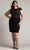 Tadashi Shoji CDY24098MQ - Bateau Embroidered Top Plus Size Formal Dress Semi Formal 22Q / Black/Nude