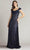 Tadashi Shoji CFC24348L - Embroidered Off-Shoulder Evening Gown Mother of the Bride Dresses