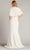 Tadashi Shoji CFK24427LBR - Cape Sleeve Pearl Embellished Bridal Gown Bridal Dresses