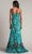 Tadashi Shoji CFM24386L - Strapless Printed Prom Dress Evening Dresses