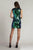 Tadashi Shoji SBSQ23037S - Plunging V-Neck Sequined Cocktail Dress Cocktail Dresses 10 / Shamrock