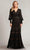 Tadashi Shoji YV21070L - V-Neck Bishop Sleeve Evening Gown Special Occasion Dress