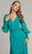 Tadashi Shoji YV21070L - V-Neck Bishop Sleeve Evening Gown Special Occasion Dress