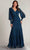 Tadashi Shoji YV21070L - V-Neck Bishop Sleeve Evening Gown Special Occasion Dress