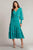 Tadashi Shoji YV21070MD - Nyssa Bishop Sleeve Dress Wedding Guest 00 / Tropical