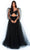 Tarik Ediz - 51037 Two-Piece Sheer Bishop Sleeve Prom Gown Prom Dresses 10 / Rose