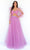 Tarik Ediz - 51037 Two-Piece Sheer Bishop Sleeve Prom Gown Prom Dresses 10 / Rose