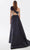 Tarik Ediz 52125 - Ruched Asymmetric Prom Gown Prom Dresses