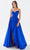 Tarik Ediz 52126 - Surplice Bodice A-Line Prom Gown Prom Dresses