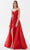 Tarik Ediz 52126 - Surplice Bodice A-Line Prom Gown Prom Dresses