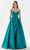 Tarik Ediz 52126 - Surplice Bodice A-Line Prom Gown Prom Dresses