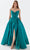 Tarik Ediz 52126 - Surplice Bodice A-Line Prom Gown Prom Dresses