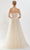 Tarik Ediz 52149 - Three Dimensional Floral Strapless Gown Evening Dresses 10 / Terracota