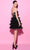 Tarik Ediz 54006 - Glitter Tiered Skirt Strapless Cocktail Dress Cocktail Dresses