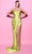 Tarik Ediz 54007 - Semi-Sweetheart Ruched Bodice Evening Gown Prom Dresses 0 / Lime