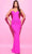 Tarik Ediz 54012 - Sweetheart Corset Detailed Evening Gown Evening Gown 0 / Fuchsia