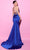 Tarik Ediz 54014 - Cowl Neck Godet Accent Evening Gown Prom Dresses