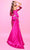 Tarik Ediz 54024 - One Shoulder Side Overskirt Cocktail Dress Cocktail Dress