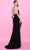 Tarik Ediz 54059 - Ribbon Beaded Halter Neck Evening Gown Prom Dresses