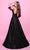 Tarik Ediz 54066 - Glitter Lace Spaghetti Strap Evening Gown Prom Dresses