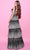 Tarik Ediz 54073 - Sleeveless Vertical Glitters Evening Gown Prom Dresses