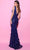 Tarik Ediz 54085 - Beaded V-Neck Evening Gown Prom Dresses