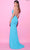 Tarik Ediz 54139 - Plunging Halter Illusion Midriff Evening Gown Evening Gown