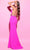 Tarik Ediz 54139 - Plunging Halter Illusion Midriff Evening Gown Evening Gown