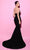 Tarik Ediz 54145 - Sheer Straps Beaded Appliqued Evening Gown Prom Dresses