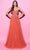 Tarik Ediz 54146 - Strapless Floral Appliqued Evening Gown Prom Dresses