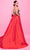 Tarik Ediz 54198 - Deep V-Neck Beaded Top Evening Gown Prom Dresses