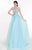 Tarik Ediz 92616 - Floral Illusion Bateau Formal Gown Formal Gowns 12 / Yellow