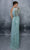 Tarik Ediz - 96055 Sequined One-Shoulder Long Sleeve Long Gown - 1 pc Nil Green In Size 4 Available Pageant Dresses 4 / Nil Green